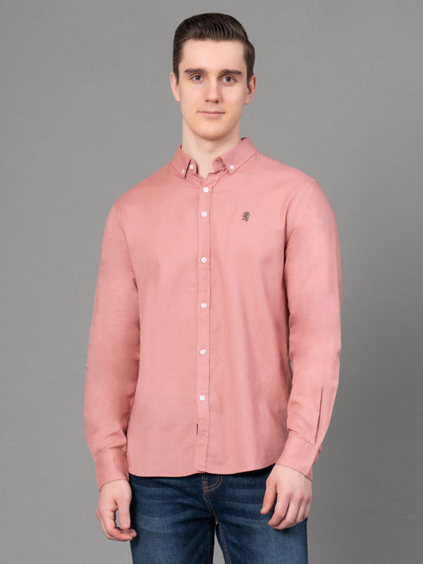 Redtape Casual Canvas Shirt For Men Light Coral