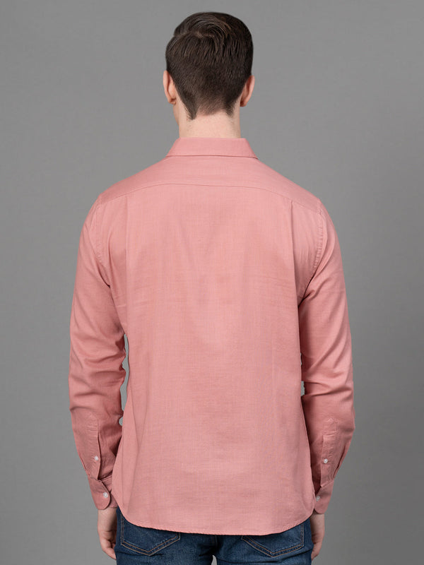 Redtape Casual Canvas Shirt For Men Light Coral