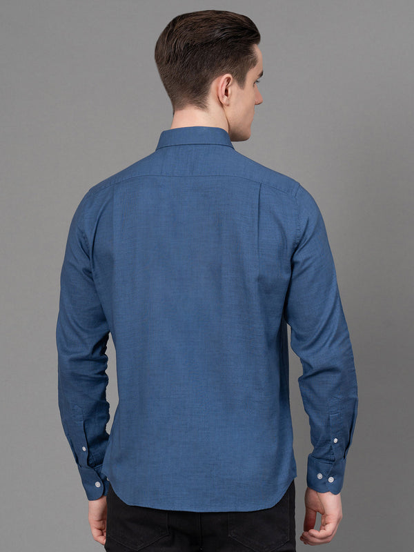 Redtape Casual Canvas Shirt For Men Stone Blue