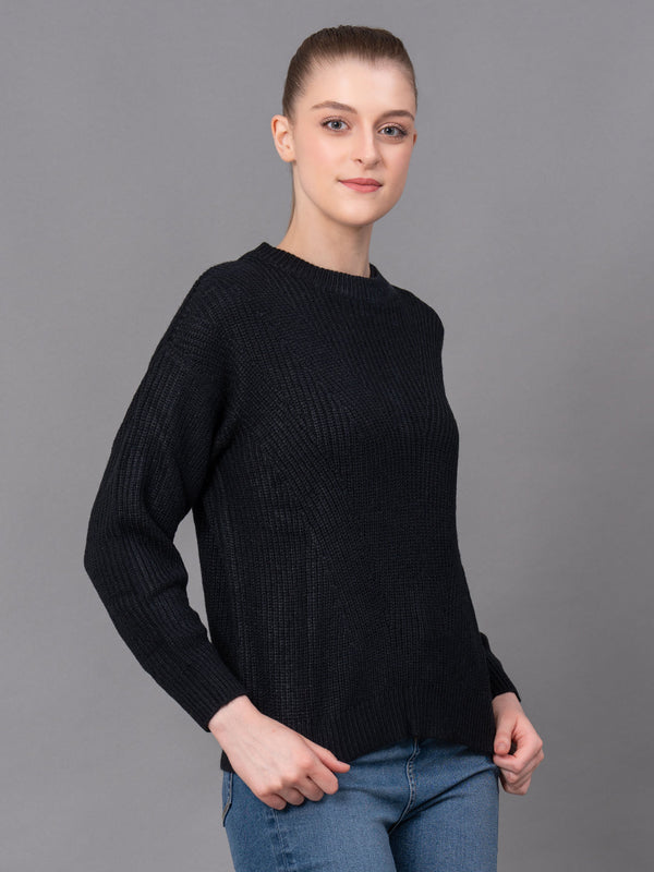 Redtape Casual Drop Sleeve Sweater For Women Black