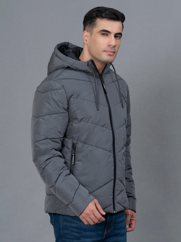 Redtape Casual Padded Jacket For Men Steel Grey