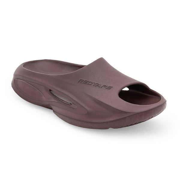 Redtape Casual Sliders For Men Wine