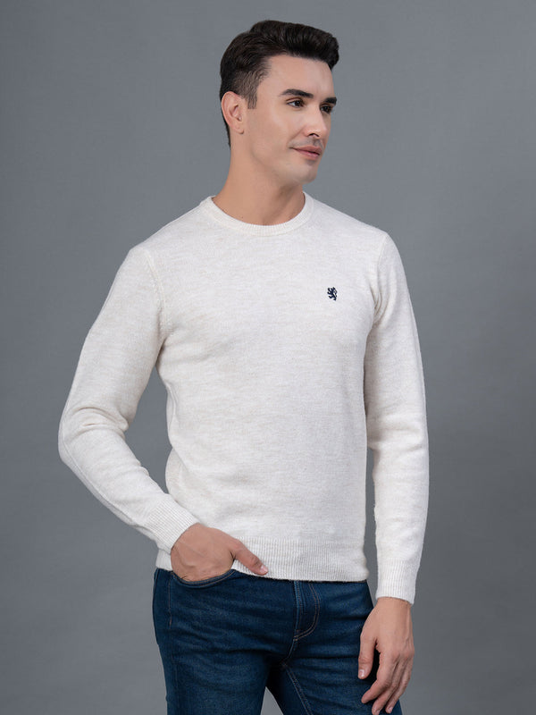 Redtape Casual Sweater For Men Off White