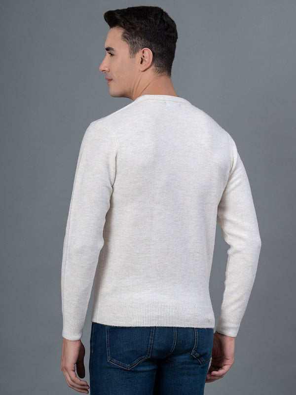 Redtape Casual Sweater For Men Off White