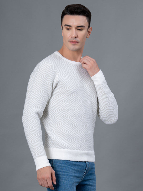 Redtape Casual Sweater For Men Off White