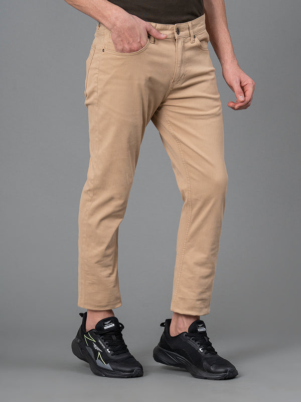 Redtape Classic Skinny Jeans For Men Beige