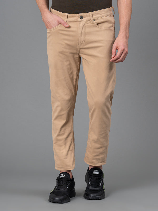 redtape Classic Skinny Jeans for Men Beige