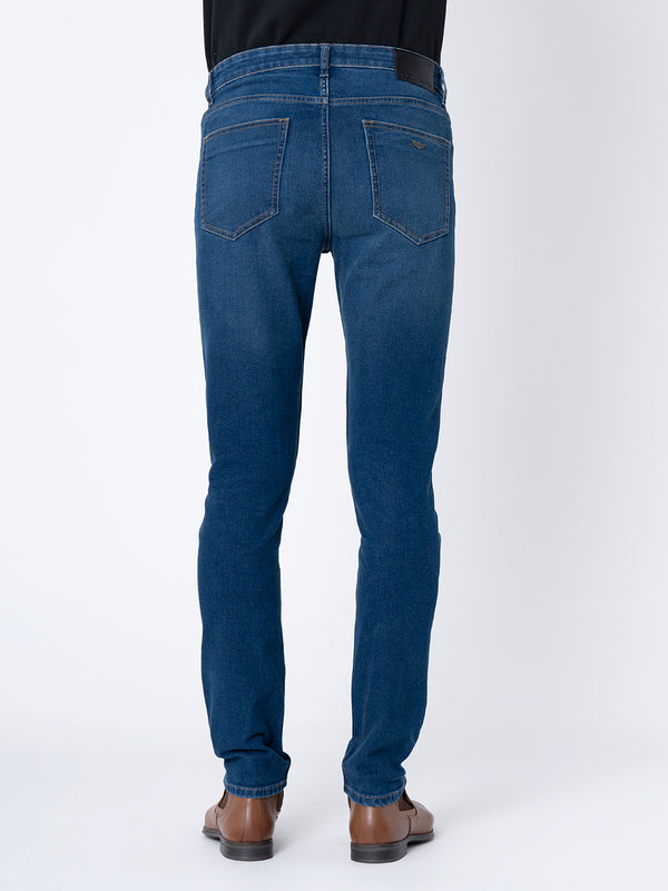 Redtape Classic Skinny Jeans For Men Dark Blue