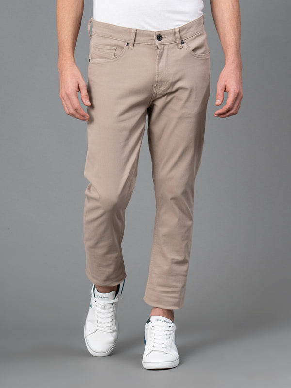 Redtape Classic Skinny Jeans For Men Ecru