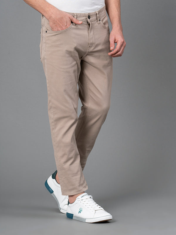 Redtape Classic Skinny Jeans For Men Ecru