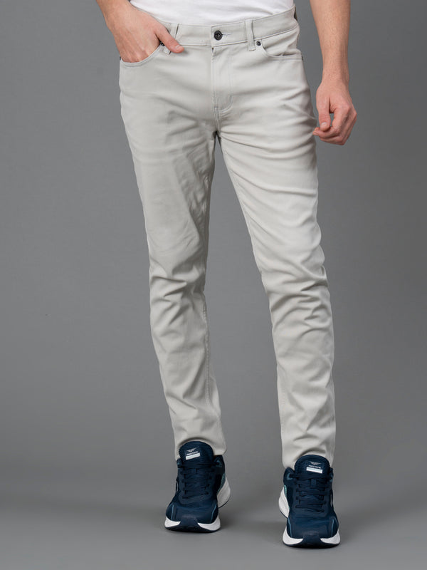 redtape Classic Skinny Jeans for Men Grey
