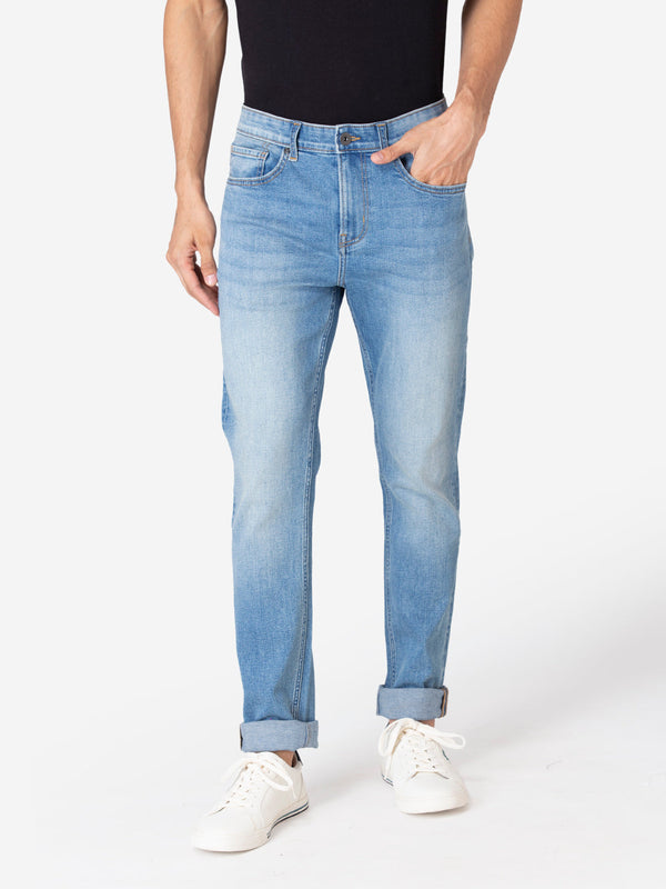 redtape Classic Skinny Jeans for Men Light Blue