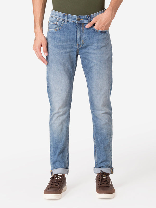 Redtape Classic Skinny Jeans For Men Mid Blue
