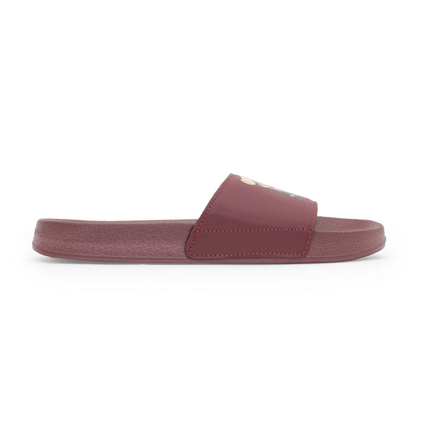 Redtape Flip-Flop Sliders For Women Burgundy