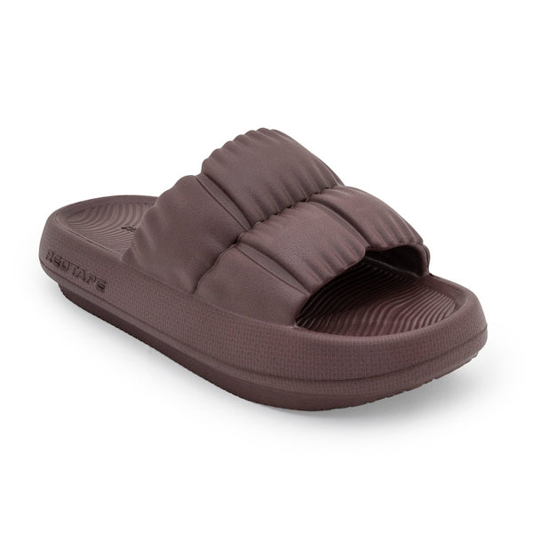 redtape Flip Flop Sliders for Women Wine
