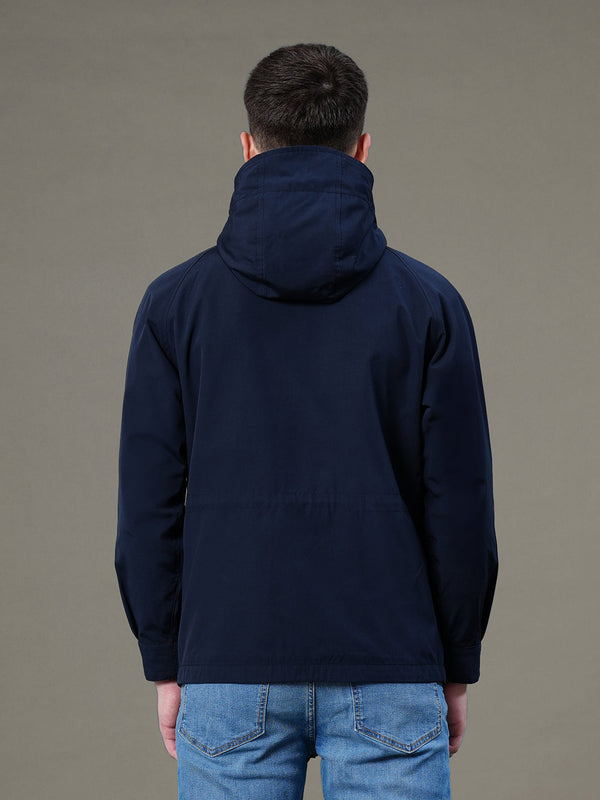 Redtape Hooded Four Pocket Jacket For Men Navy
