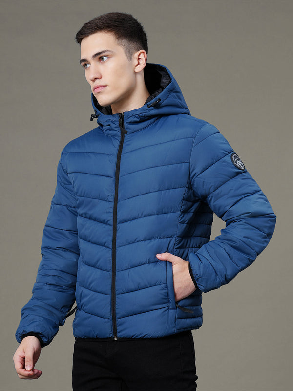 Redtape Hooded Jacket For Men Blue
