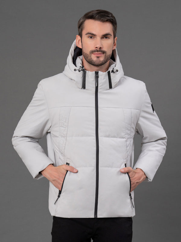 Redtape Hooded Jacket For Men Grey