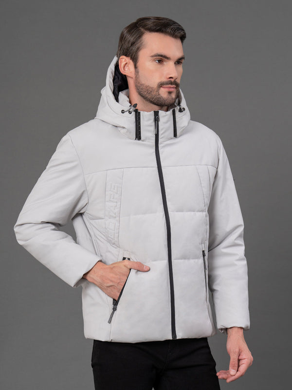 Redtape Hooded Jacket For Men Grey