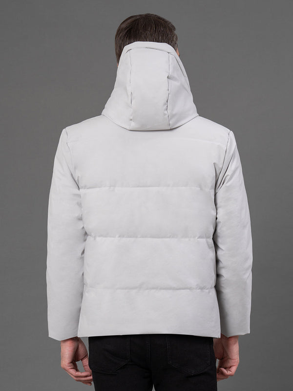 Redtape Hooded Jacket For Men Grey