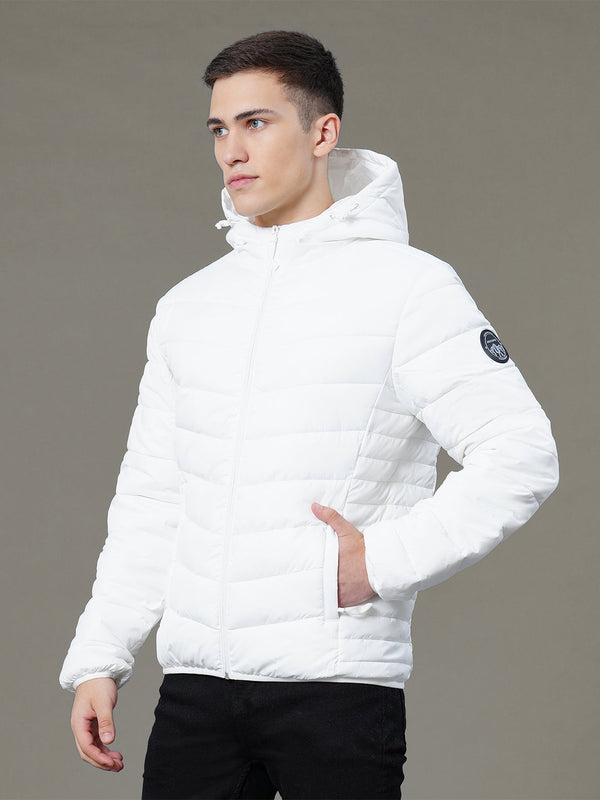 Redtape Hooded Jacket For Men White
