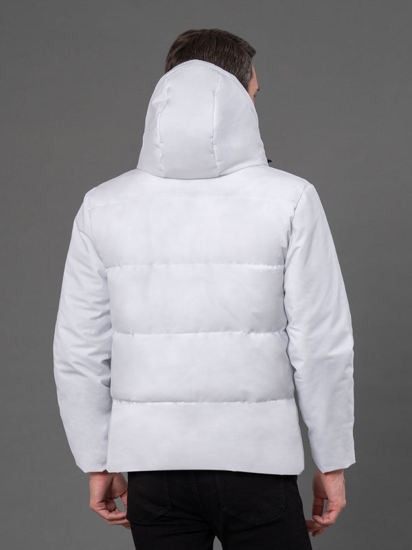 Redtape Hooded Jacket For Men White