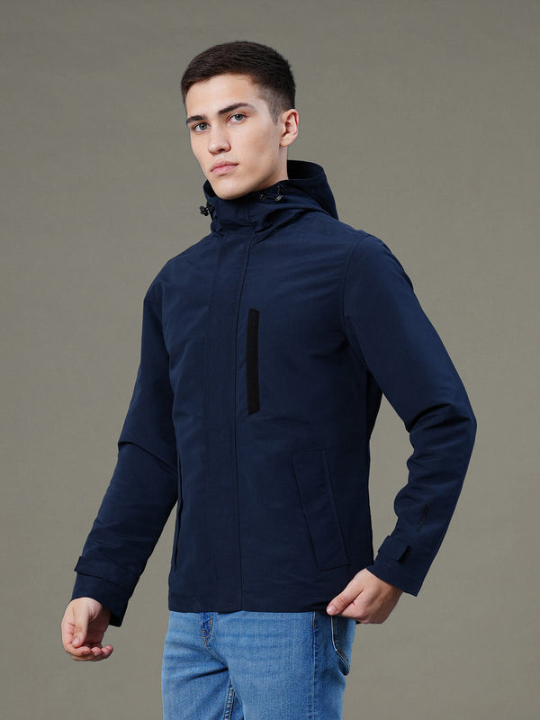 Redtape Hooded Light Jacket For Men Navy