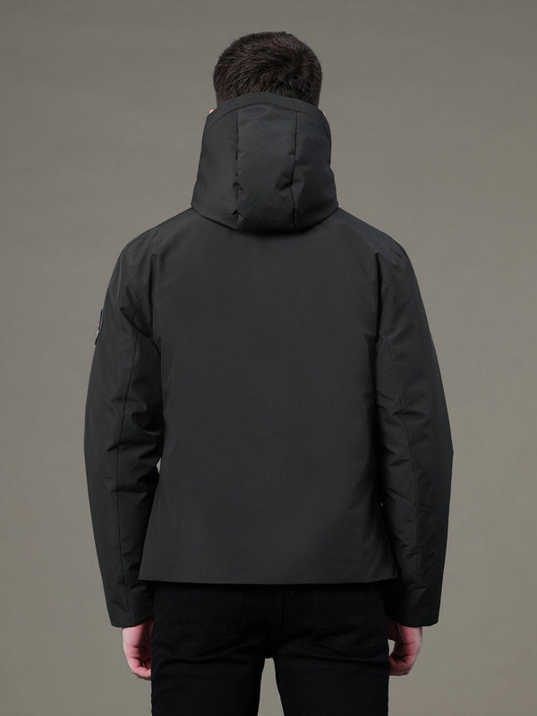 Redtape Hooded Padded Jacket For Men Olive