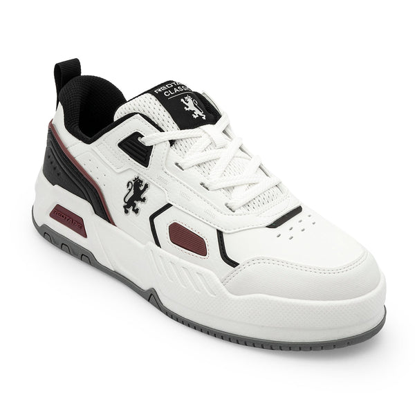 Redtape Lifestyle Sneakers For Men White/Maroon