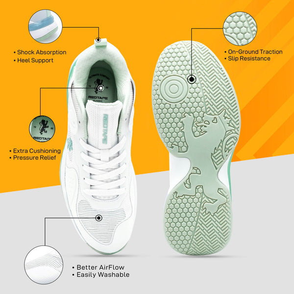 Redtape Lifestyle Sneakers Shoes For Men White