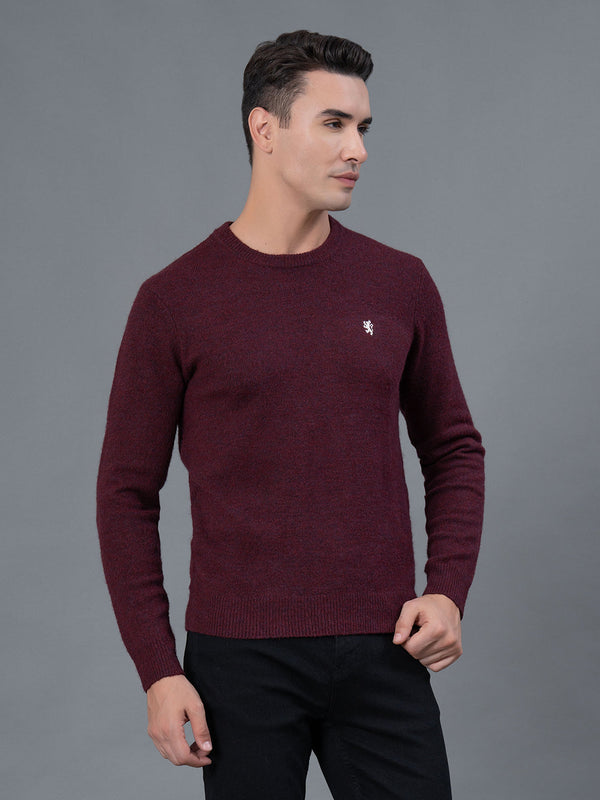 Redtape Maroon Casual Sweater For Men Maroon