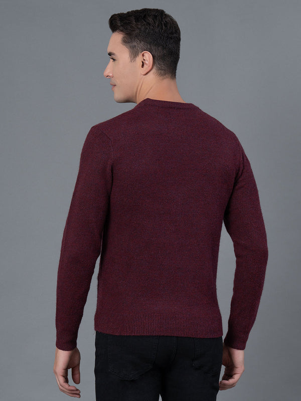 Redtape Maroon Casual Sweater For Men Maroon
