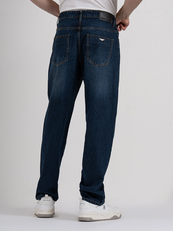 Redtape Men's Baggy Fit Jeans Vintage Blue
