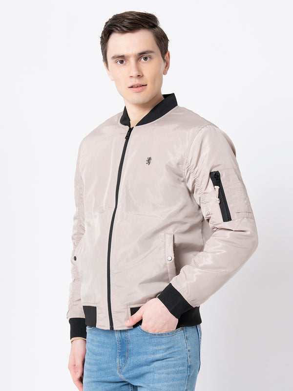 Redtape Men's Beige Solid Jacket Beige