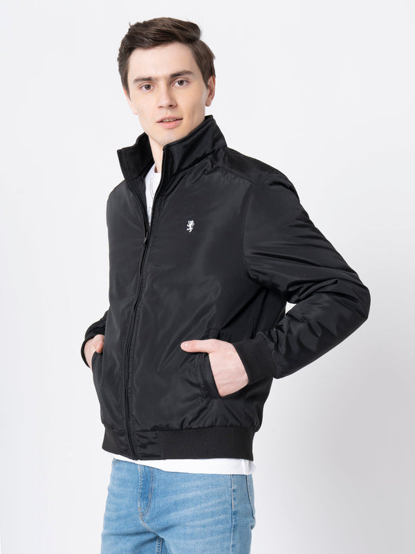 Redtape Men's Black Solid Jacket Black