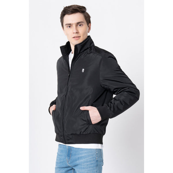 Redtape Men's Black Solid Jacket Black