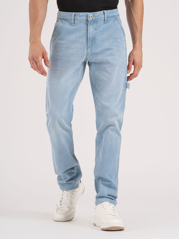 redtape Men's Carpenter Denim Ice Blue