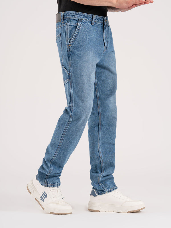 Redtape Men's Carpenter Denim Light Blue