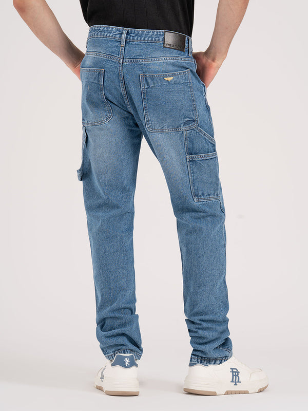 Redtape Men's Carpenter Denim Light Blue