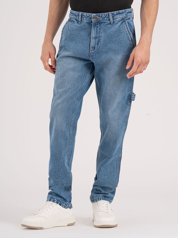 redtape Men's Carpenter Denim Light Blue
