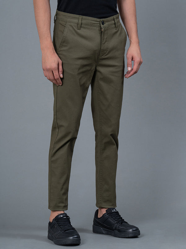 Redtape Men's Casual Chinos Olive
