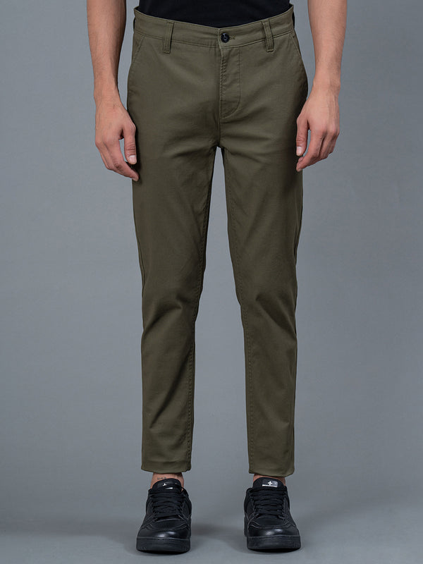 redtape Men's Casual Chinos Olive