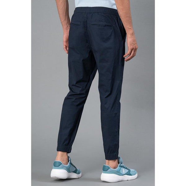 Redtape Men's Casual Cotton Joggers Navy