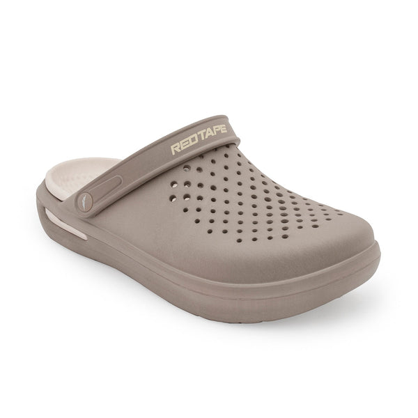 redtape Men’s Clogs for Relaxed Comfort Beige
