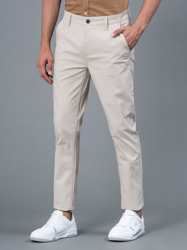 Redtape Men's Cotton Chinos Sand