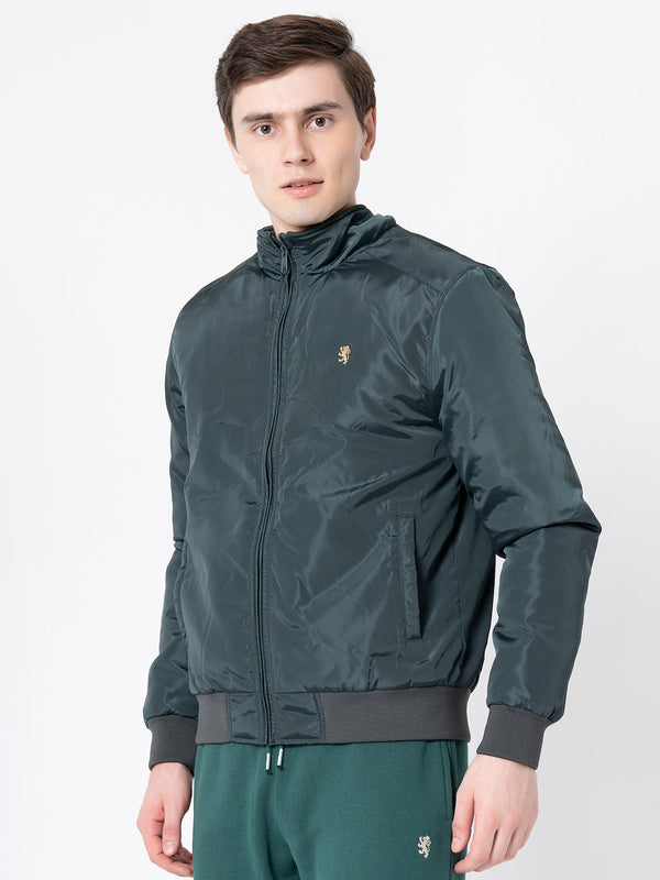 Redtape Men's Dark Green Solid Jacket Dark Green