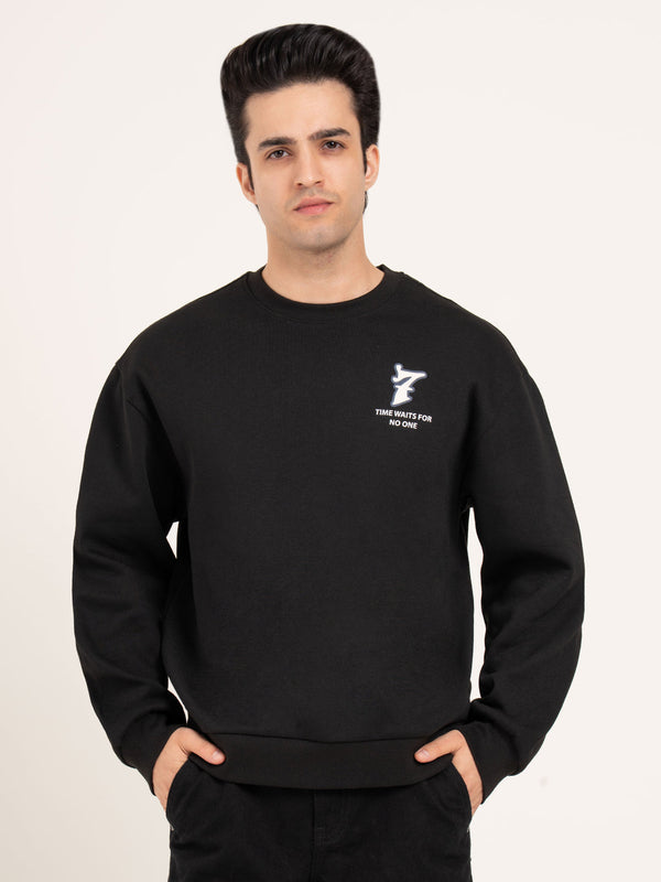 Redtape Men’s Fleece Sweatshirt Black
