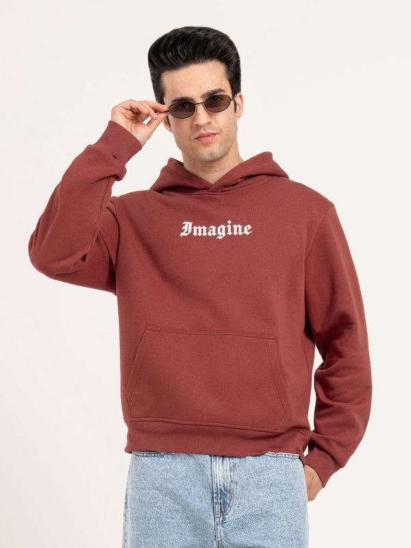 Redtape Men’s Graphic Hoodie Brick Red