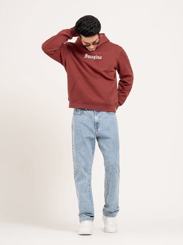 redtape Men’s Graphic Hoodie Brick Red