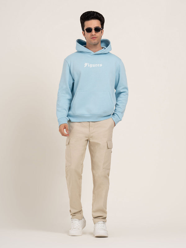 redtape Men’s Graphic Hoodie Light Blue